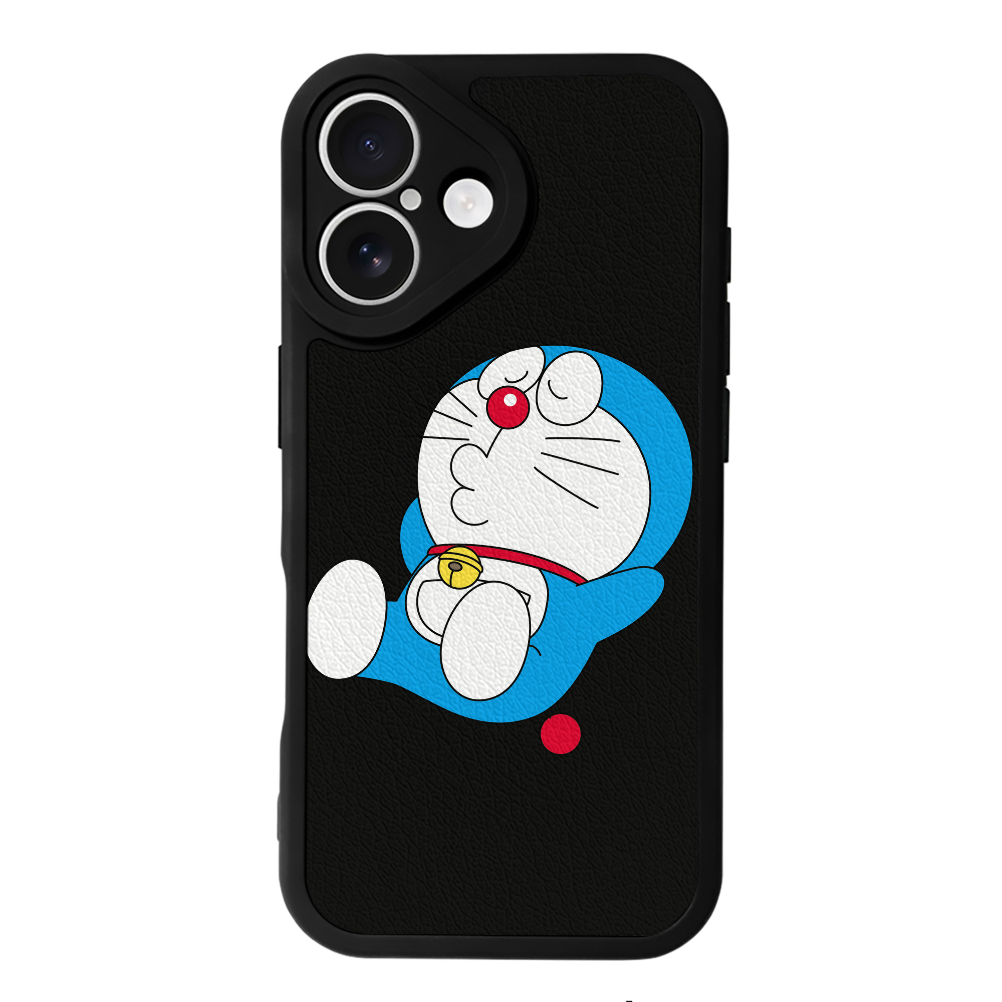 （画像用） ドラえもん Doraemon 【iPhone 16シリーズ対応】シリコンスマホケース（レザー調） 材質：シリコン